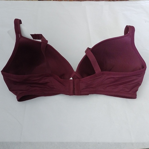 Warner's Elements of Bliss Light Lift Wire Free Bra, Wine, size 38C - Picture 4 of 7